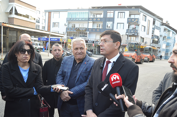 Başkan Özcan Yapılan Çalışmaları yerinde anlattı