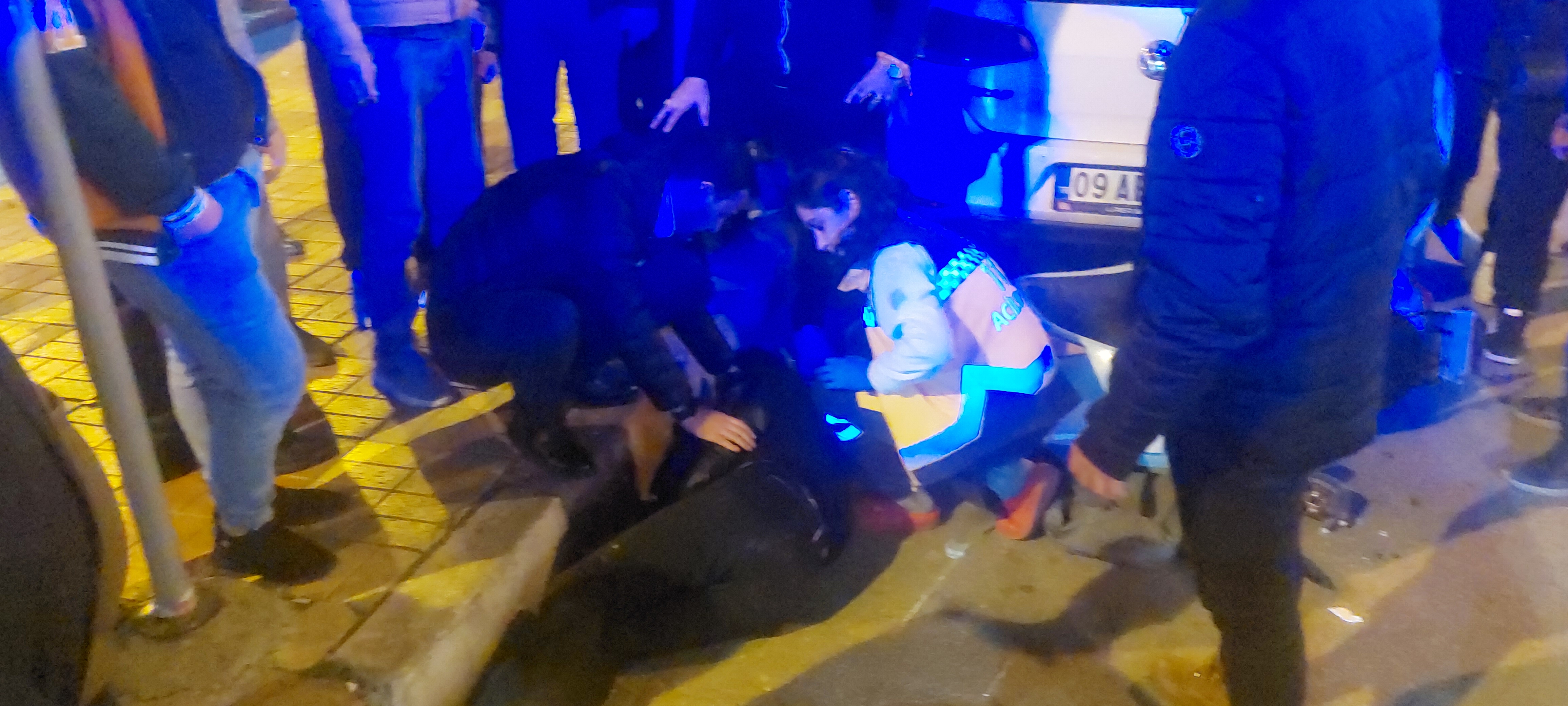Sağlık Caddesi'nde korkutan kaza
