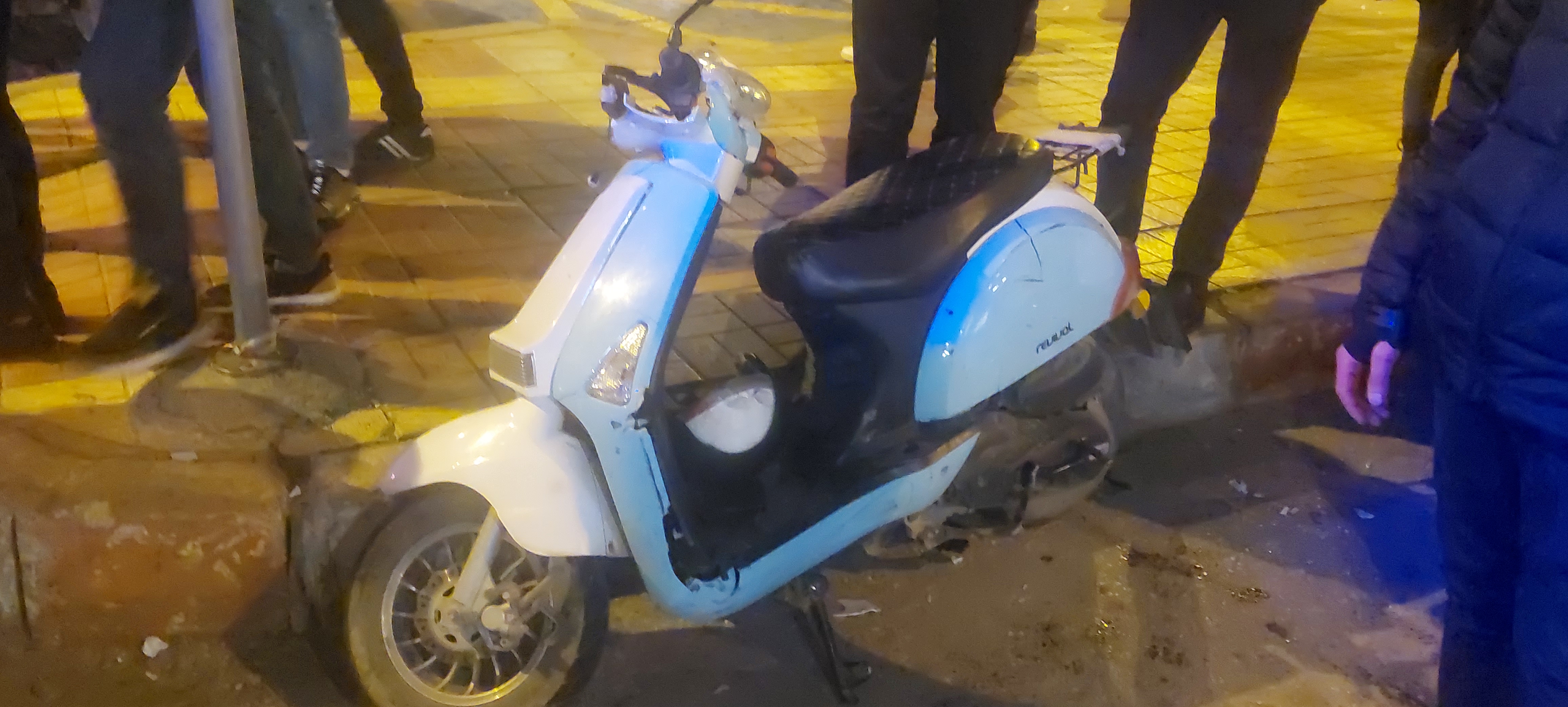 Sağlık Caddesi'nde korkutan kaza