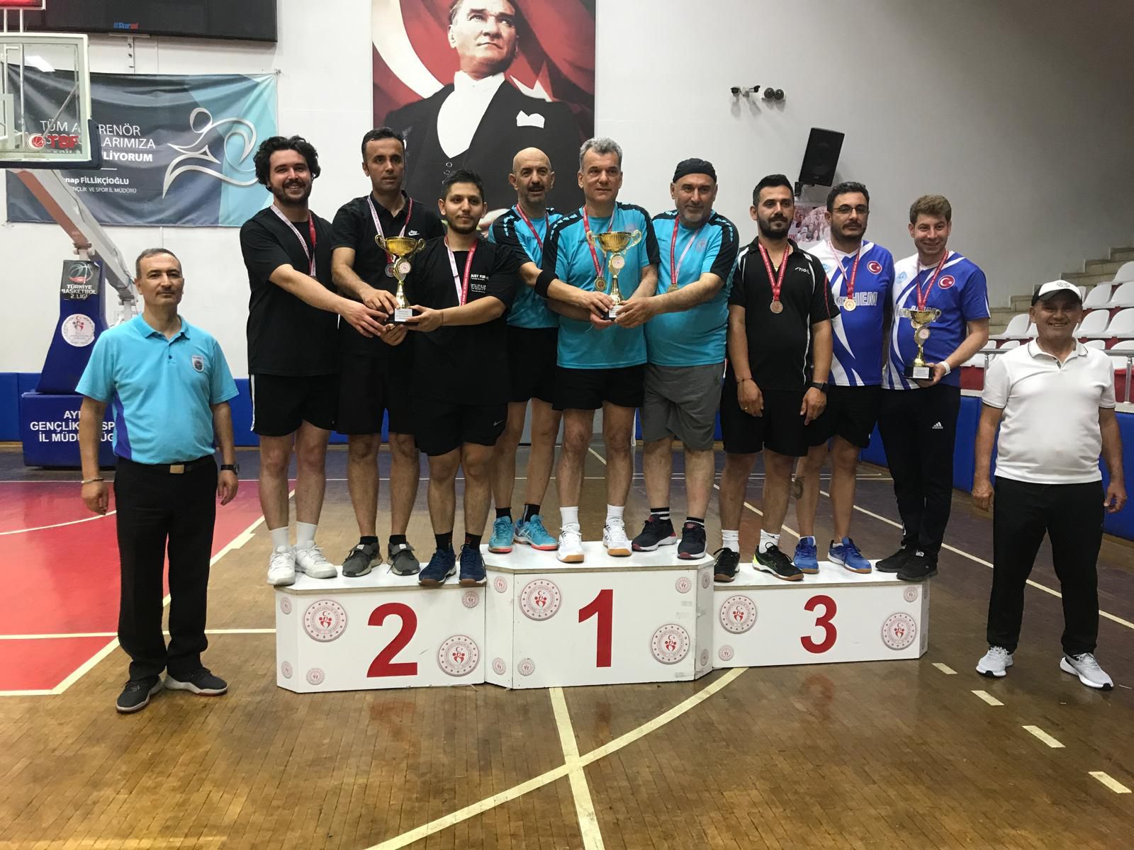 MASA TENİSİNDE AYDIN ŞAMPİYON OLDU