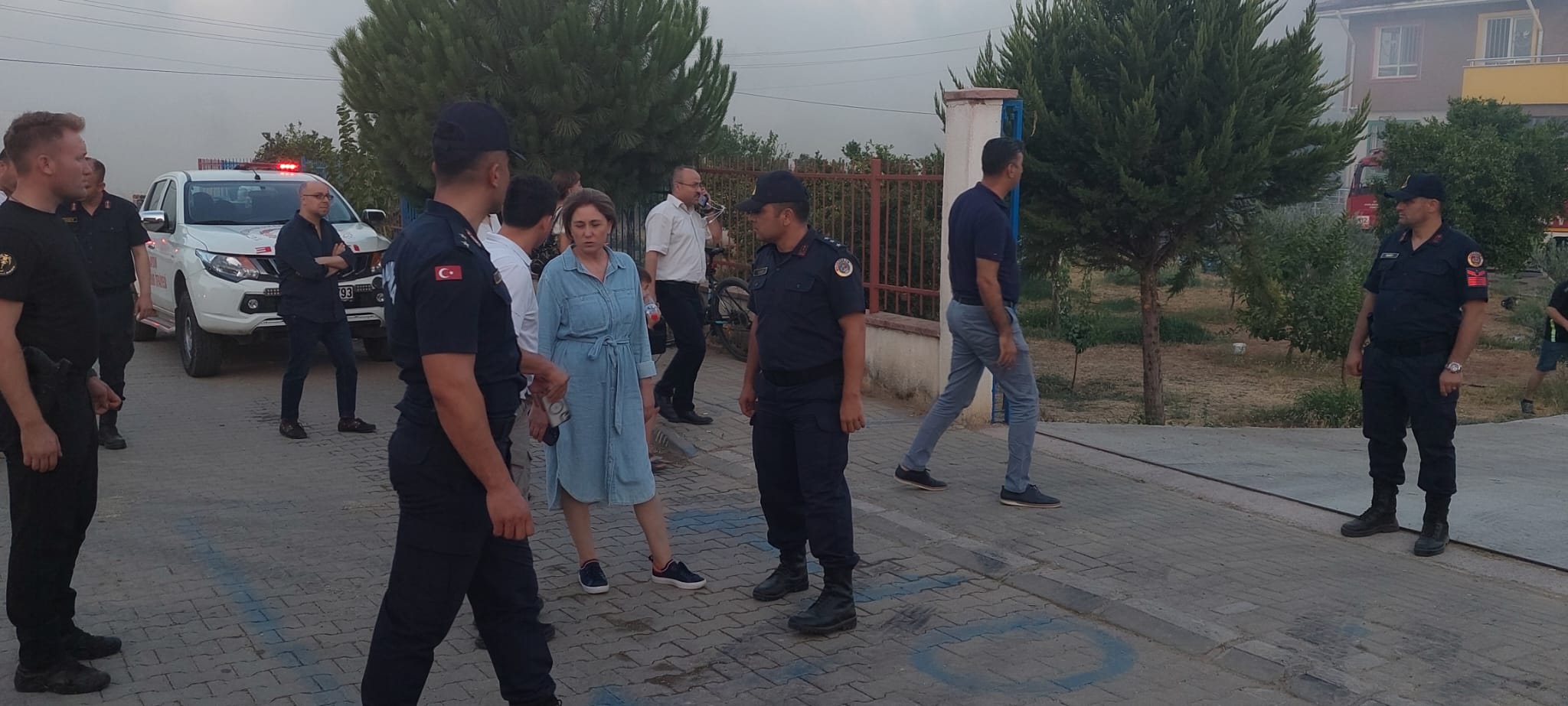 Kuru Ot yangını Anaokuluna sıçradı
