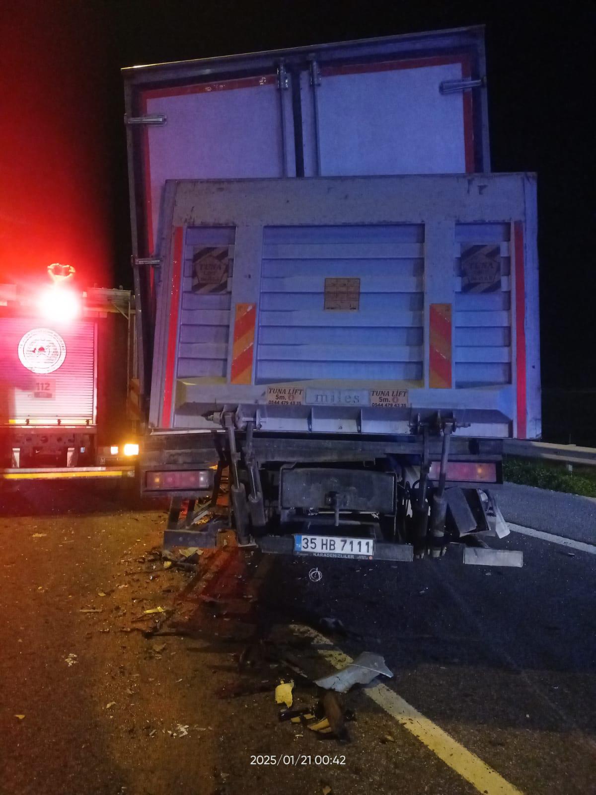 Köşk otoyol kavşağında kaza 1 ölü