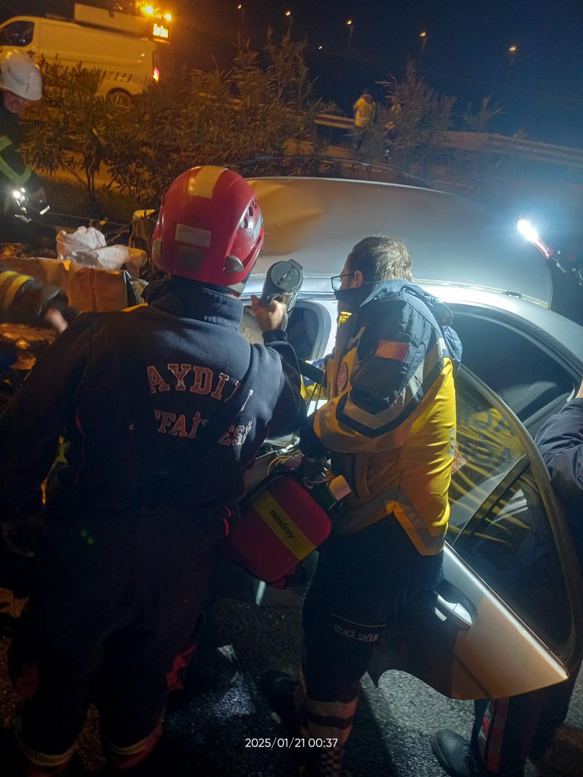 Köşk otoyol kavşağında kaza 1 ölü