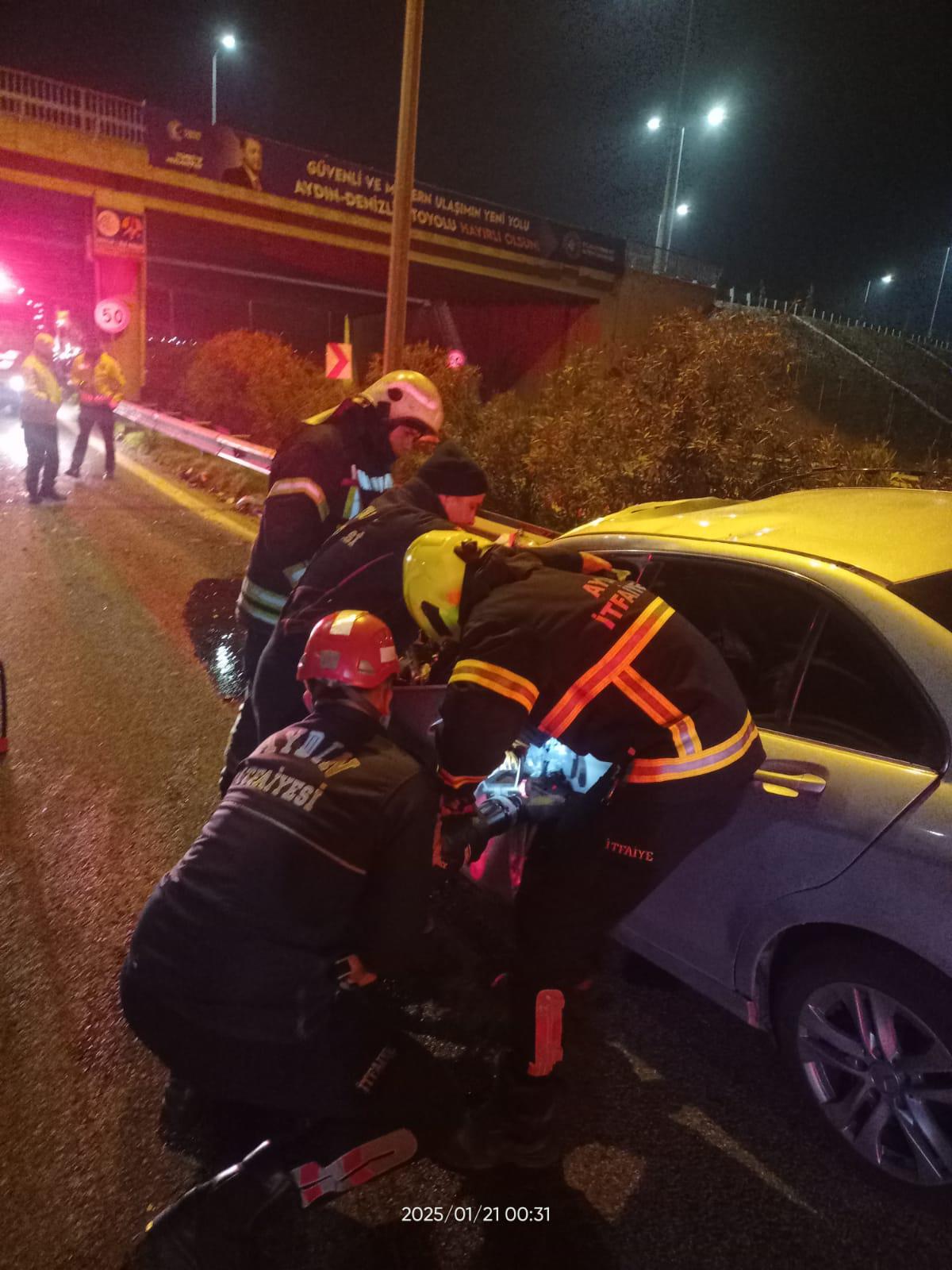 Köşk otoyol kavşağında kaza 1 ölü