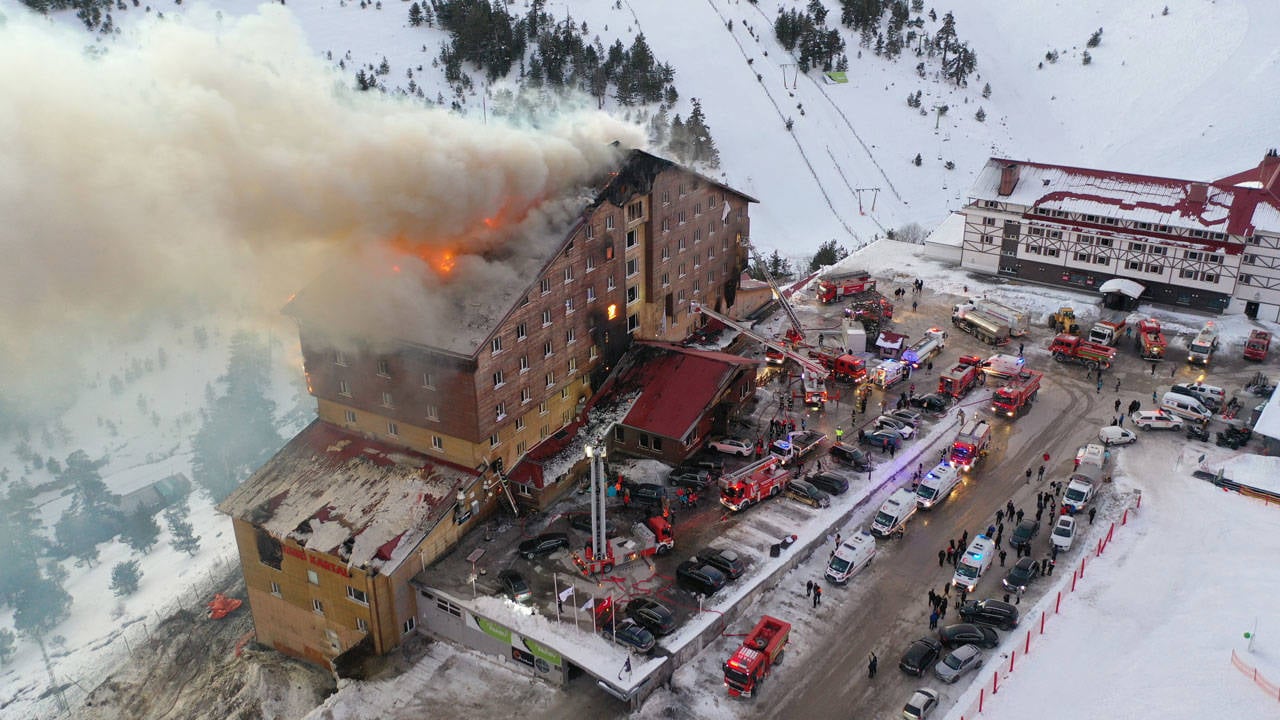 Kartalkaya’da otel yangınında 66 kişi can verdi