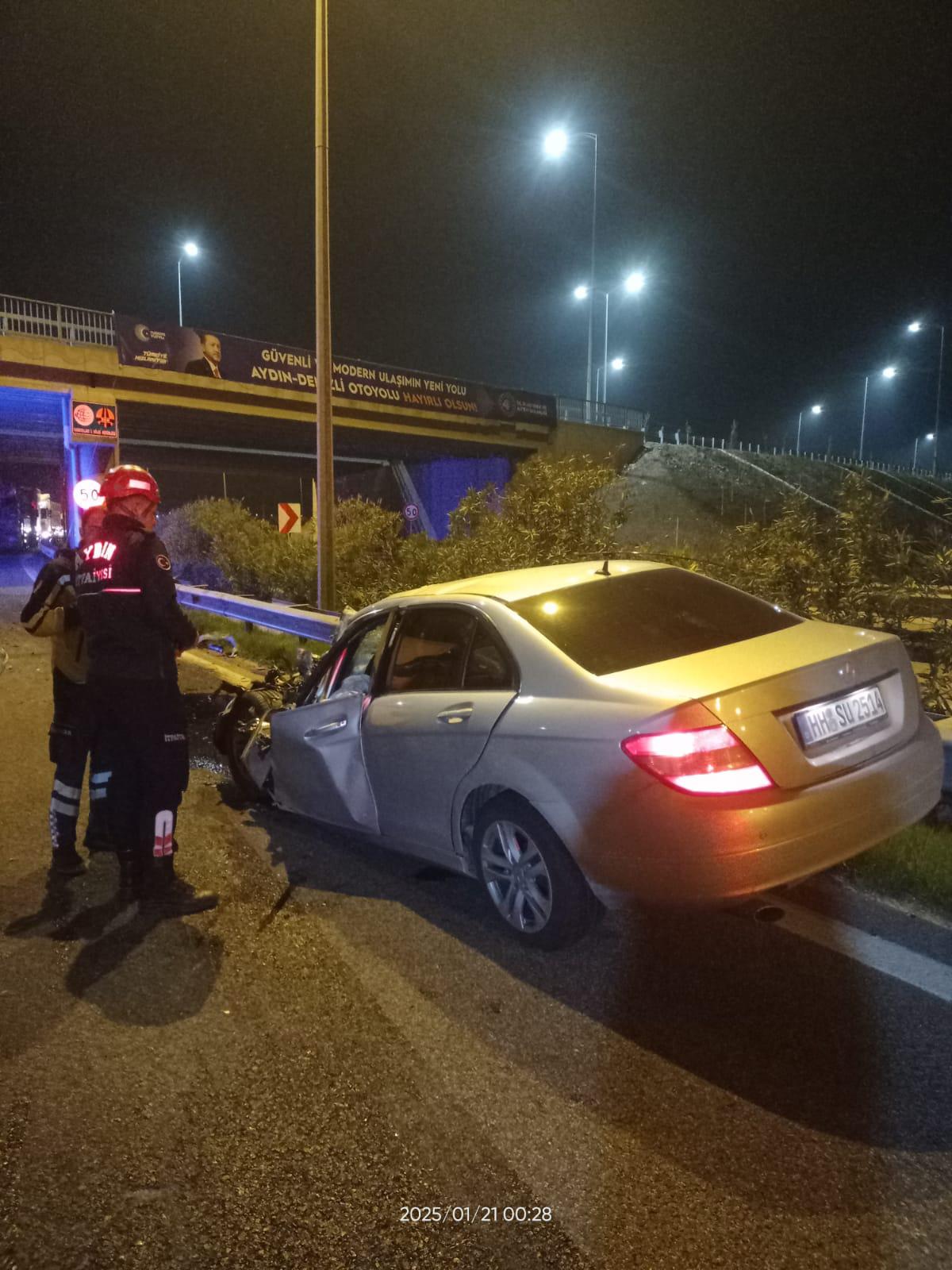 Köşk otoyol kavşağında kaza 1 ölü