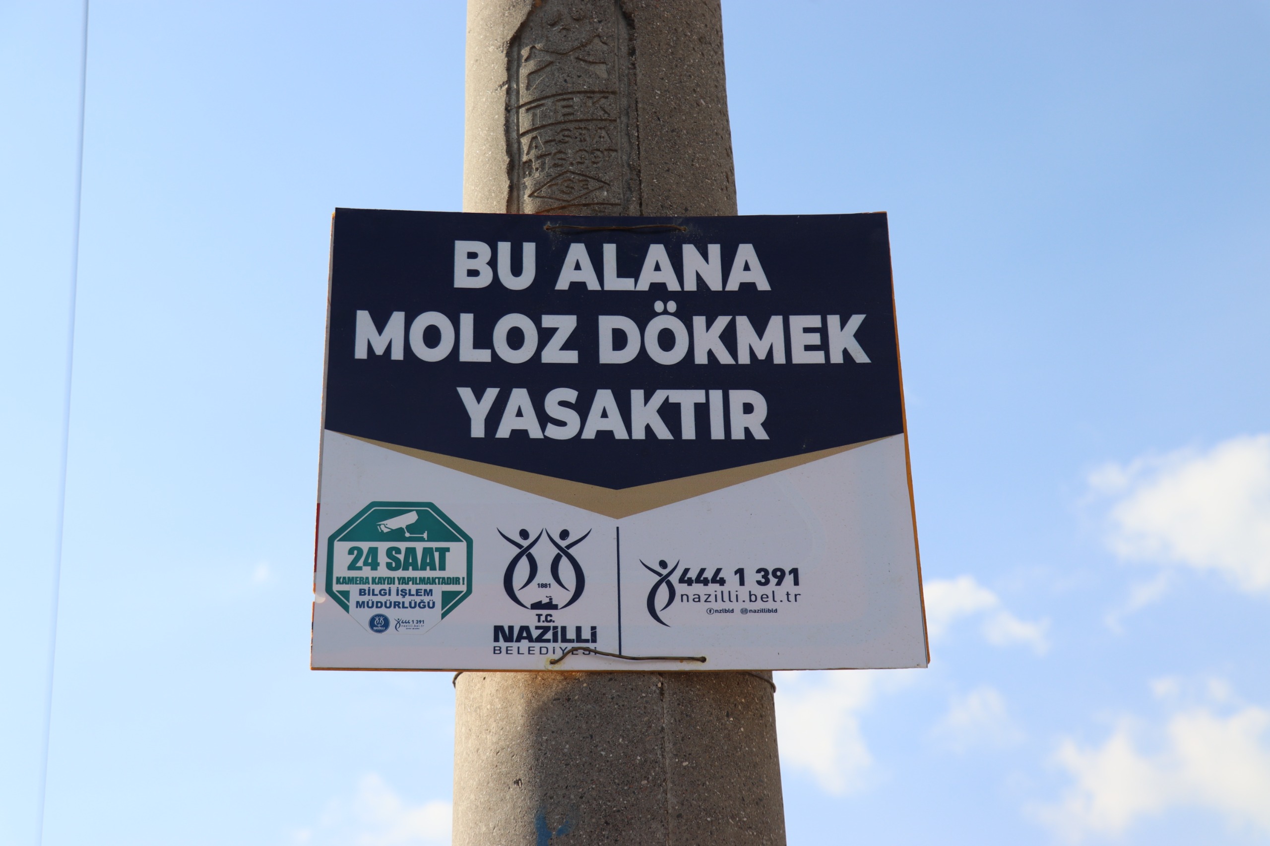 Nazilli Belediyesi’nden kaçak moloz dökümüne karşı kararlı adım