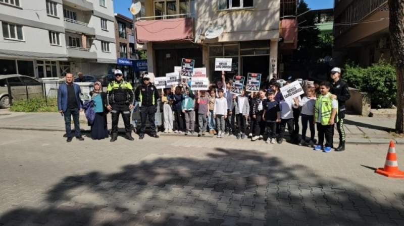 MİNİK TRAFİKÇİLER DENETİME ÇIKTI