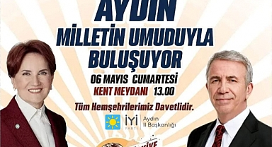 Akşener Yarın Aydın’da