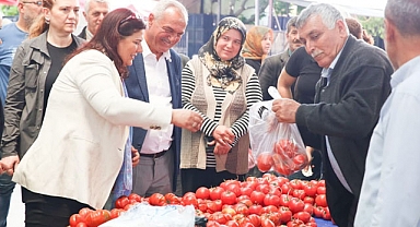BAŞKAN ÇERÇİOĞLU SULTANHİSAR PAZARI'NI ZİYARET ETTİ