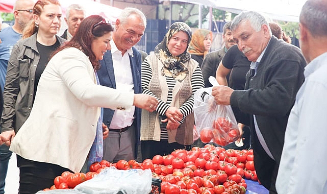 BAŞKAN ÇERÇİOĞLU SULTANHİSAR PAZARI'NI ZİYARET ETTİ