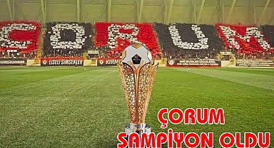 Çorumspor Şampiyonluğunu ilan etti