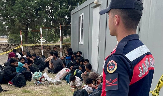 DİDİM'DE 34 DÜZENSİZ GÖÇMEN YAKALANDI