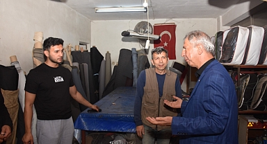 İYİ Partili Algan Nazilli’de Sanayi Esnafını ziyaret etti.