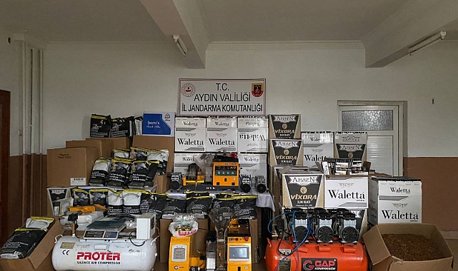 Jandarma'dan Kaçak Sigara imalathanesine baskın