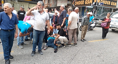 Motosiklet ve Bisiklet çarpıştı