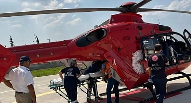 Boğulan Genci kurtarmak için Hava Ambulans Devreye girdi