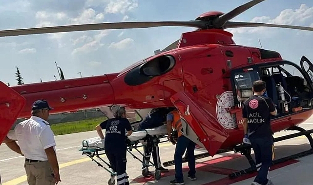 Boğulan Genci kurtarmak için Hava Ambulans Devreye girdi