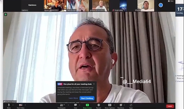 Bülent Tezcan İmamoğlu’nun Zoom toplantısına katıldı
