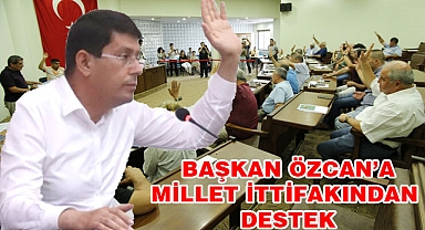 Özcan’a bu kez Millet ittifakından destek