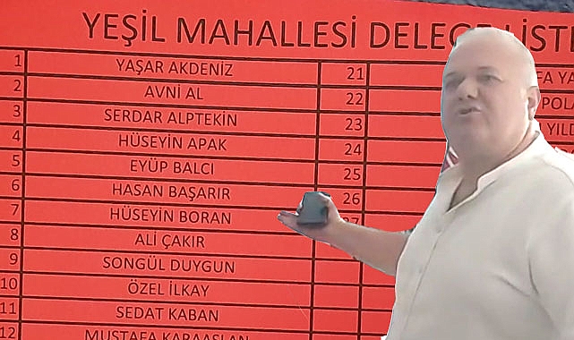 Serdar Alptekin, Parti binasından kovduğu Hakan İsen'in Delege listesindeymiş