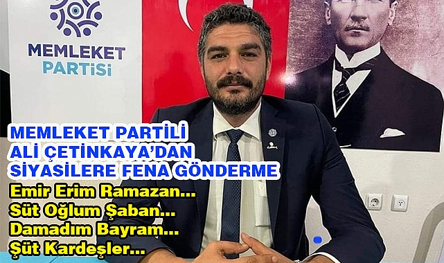 Ali Çetinkaya’dan Siyasilere Fena gönderme