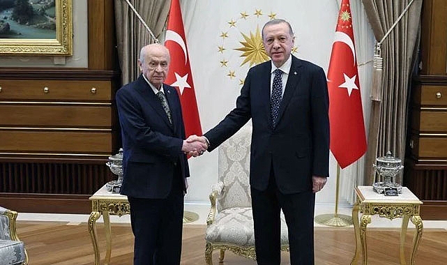 Erdoğan ve Bahçeli Beştepe'de görüştü