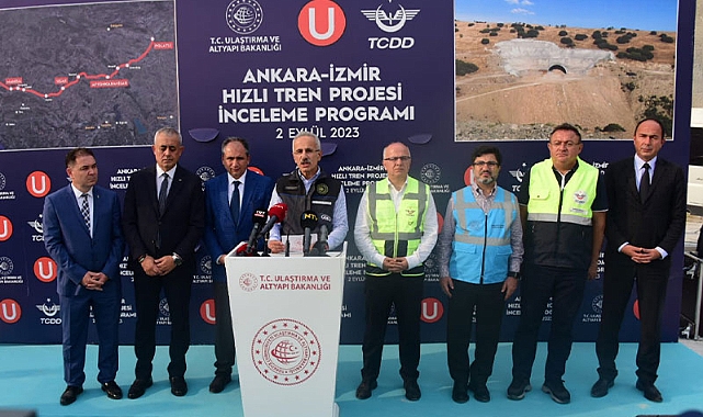 ULAŞTIRMA VE ALTYAPI BAKANI URALOĞLU, ANKARA-İZMİR HIZLI TREN HATTI TÜNELLERİNDE İNCELEME YAPTI
