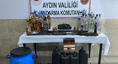 NAZİLLİ'DE SAHTE ALKOL OPERASYONU