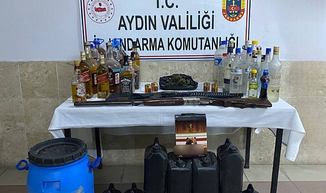 NAZİLLİ'DE SAHTE ALKOL OPERASYONU
