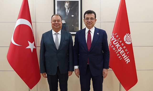 BAŞKAN DİNÇER ÇİNE’NİN DEĞERLERİ İÇİN İBB BAŞKANI EKREM İMAMOĞLU İLE GÖRÜŞTÜ