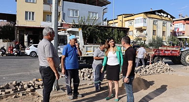 ESİN BAŞKAN ÇALIŞMALARI YERİNDE TAKİP ETTİ