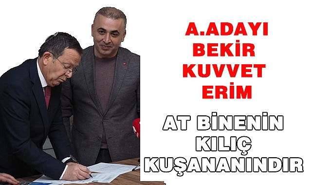 KUVVET ERİM ‘AT BİNENİN KILIÇ KUŞANINDIR’ DEDİ YOLA ÇIKTI