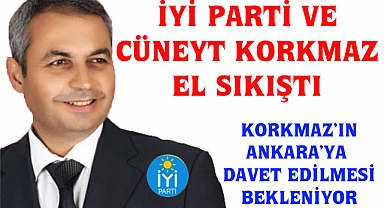 İYİ Parti ve Cüneyt Korkmaz El sıkıştı