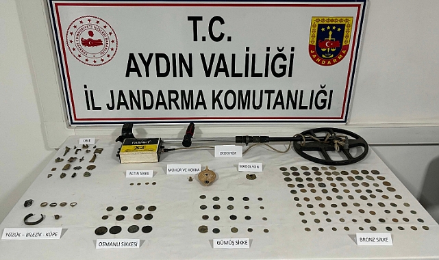 KARACASU'DA TARİHİ ESER KAÇAKÇILIĞINA SUÇÜSTÜ