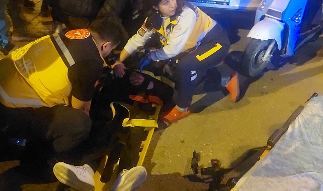 Sağlık Caddesi'nde korkutan kaza