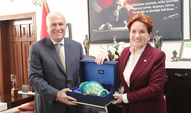 BAŞKAN ATAY MERAL AKŞENER’İ AĞIRLADI