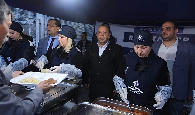 Bozdoğanda ilk iftar programı büyükşehir tarafından yapıldı