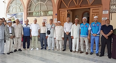 HACI ADAYLARI UĞURLANDI