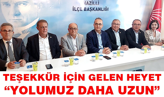  Milletvekilleri ve il başkanından CHP’ye Teşekkür ziyareti