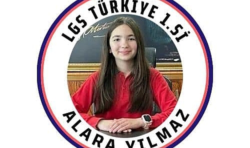 Alara Yılmaz LGS'de Türkiye 1.si oldu