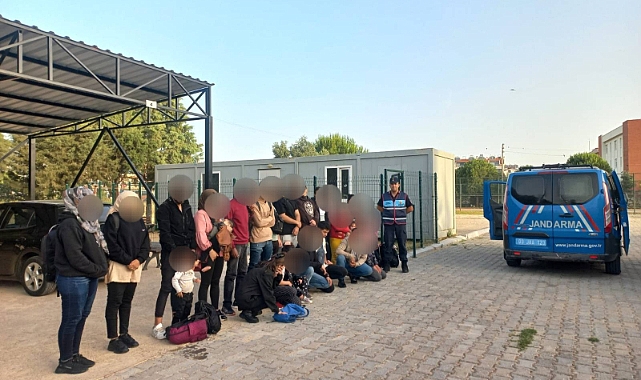 Didimde 23 Düzensiz göçmen kaçarken yakalandı