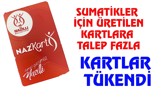 Sumatik Kartlarına İlgi Yoğun oldu. Kartlar kısa sürede tükendi