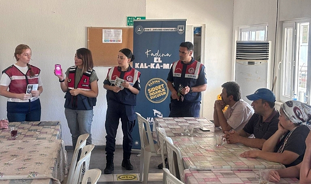 SULTANHİSAR'DA JANDARMA KADES UYGULAMASI YAPTI