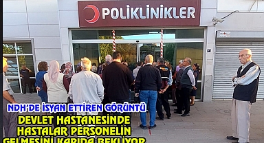 Devlet Hastanesinde Vatandaşın Kapı Nöbeti