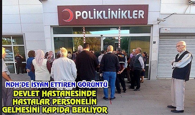 Devlet Hastanesinde Vatandaşın Kapı Nöbeti