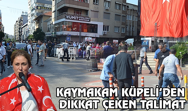 Kaymakam Küpeli’den dikkat çeken hareket