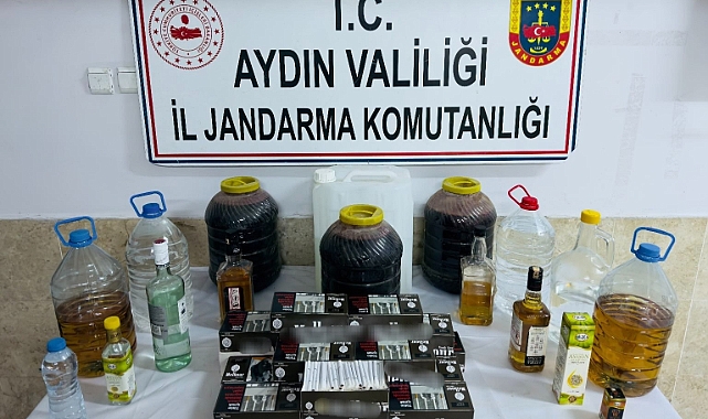 Nazilli’de Litrelerce Sahte Alkol Ele Geçirildi