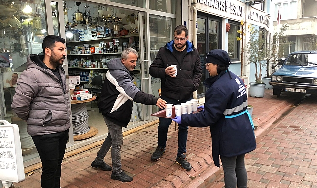 AYDIN BŞB'DEN SICAK ÇORBA İKRAMI