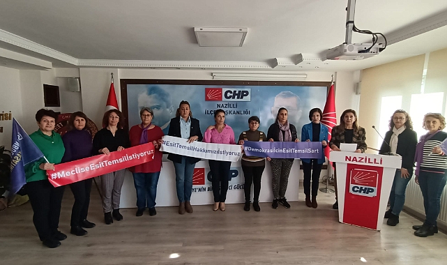 CHP’Lİ KADINLARDAN BASIN AÇIKLAMASI